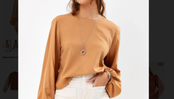 Colcci – Blusa em Viscose Marrom