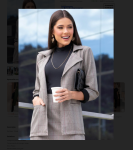 Quintess – Blazer Xadrez com Bolsos