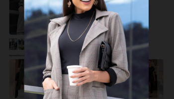 Quintess – Blazer Xadrez com Bolsos