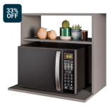 Suporte Micro-Ondas Forno Armário Aéreo 60cm 1 Prateleira Aura Z34 Grafite – Mpozenato