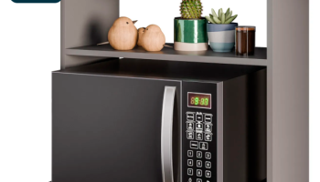 Suporte Micro-Ondas Forno Armário Aéreo 60cm 1 Prateleira Aura Z34 Grafite – Mpozenato