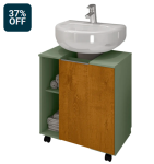 Gabinete Banheiro Para Pia 1 Porta Pequin Pistache/Naturalle – Bechara