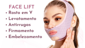 Máscara Facial De Beleza Antirrugas E Reafirmante VFace Lifting Contra Jowls