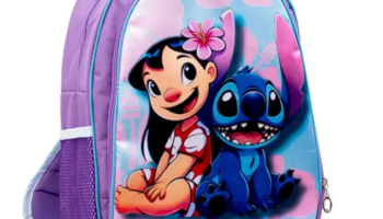 Mochila Infantil Feminina Escolar Reforçada Lilo Stitch Reforçada – Pikuka
