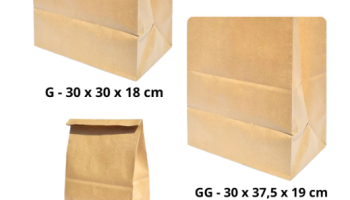 Sacos de Papel Saco Kraft Mix Várias Medidas – 100 Unidades