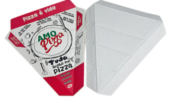 Caixa Embalagem para Fatia de Pizza – 100 unid – Perpacks Embalagens – Cor Branco – Pedaço de Pizza