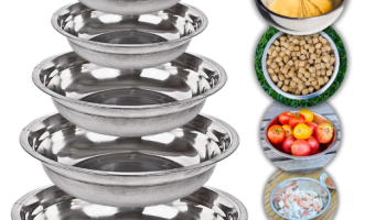 Tigela de aço inoxidável multifuncional para cozinha – prática e durável