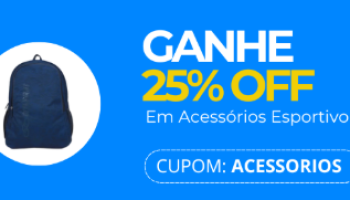 Magazine Luiza – 25% OFF em acessórios esportivos