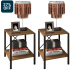 Mesa de Escritório Escrivaninha 135cm Dynamica Industrial C08 Preto Ônix – Mpozenato