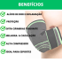 Kit Par 2 Munhequeira Compressão Tendinite Órtese Ajustável Pulso Para Jogador Basquete LE6102