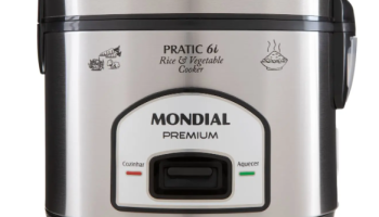 Panela de Arroz Elétrica Mondial Pratic PE-43-6X – 6 Xícaras 500W