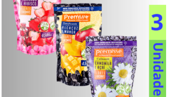 3x Refil Sabonete Líquido Glicerinado Premisse 450ml / Para o Corpo Todo