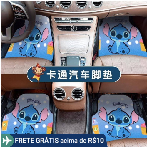 Car Foot Mat Cute Cartoon Women’s Car Floor Mat Universal for Main Driving Carpet Mat Stain-Resistant Easy to Clean T5qY