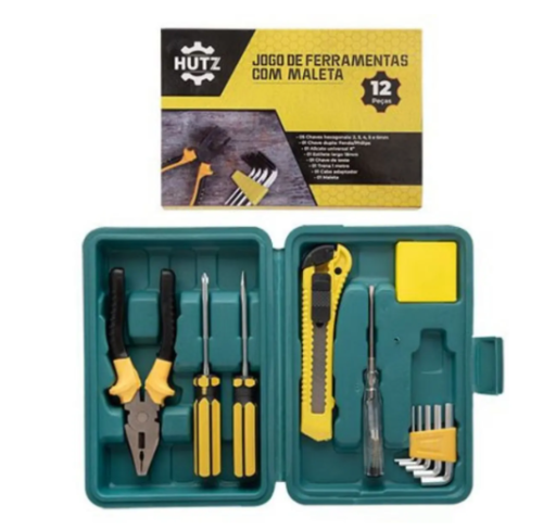 Kit Jogo de Ferramentas 12 Peças Com Maleta – Clink