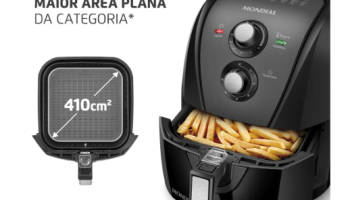 Fritadeira sem óleo air fryer 4L Mondial 1500W AFN-40-BFT