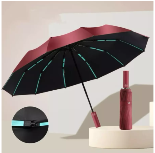 Guarda Chuva Automático Sombrinha Grande Proteção Solar Blackout Reforçado Dobrável 10 varetas Envio Imediato colorido
