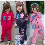 Conjunto Infantil feminino juvenil menina blogueirinha Stitch abrigo calça e casaco ou vestido
