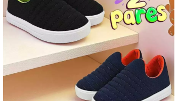 Kit 2 Pares Tênis Infantil Menino Confortável