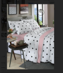 Mundo Lar – Jogo de Cama Coração Rosa Casal 4 Peças