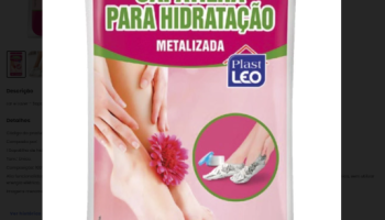Lar e Lazer – Sapatilha para Hidratação Metalizada
