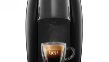 Cafeteira Espresso 3 Corações Lov Preto
