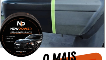 Revitalizador Cera de Plásticos NewPower Renova Parachoque Retrovisor o melhor VIQUIN Brinde espuma