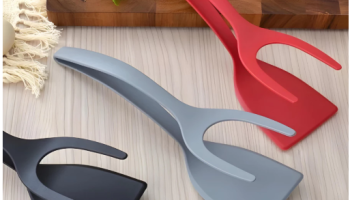 Kit ATÉ 3 Espatula De Nylon Multiuso Com Pegador Para Ovos Bife Panqueca Tapioca