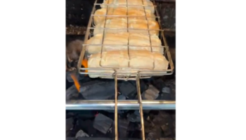 Grelha para churrasco para Pão de Alho e Milho fácil de assar queimando por igual