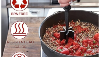 Utensílio Cozinha Trituração Separação Carne moída Lâminas Chanfradas Desfiar Frango Amassar Legumes