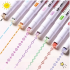 Kit Papelaria Kawaii Diversos itens Criativos Fofos Planner Marca-texto Washi Tape Caneta Adesivo Clipes Luxo