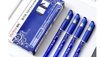 Kit de 4/8/12/24 peças Caneta Apagável De Tinta Azul e de Tinta preta 0,4 Mm Caneta De Gel Apagável
