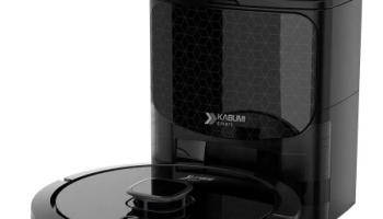 Robô Aspirador e Passa Pano KABUM! smart 900 – 5 Modos de Limpeza, Base 2 em 1, Mapeamento 3D – 127v – Preto – KBSF009