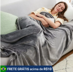kit 2 Cobertor Mantas Casal Lisa 2,00×1,80 Mt