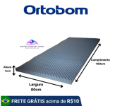 Colchonete Casca de Ovo Caixa de Ovo D20 Ortobom Solteiro Cor Cinza