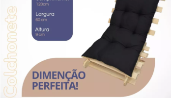 Colchonete Futon 120X60 cm Dobrável Enrolável Decorativo Almofada sofá