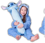 Travesseiro Xuxão de Corpo Gigante Antialérgico Pelúcia Stitch Divertido