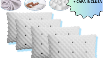 Kit Travesseiro Magnético ALTO ORTOPEDICO Massageador Confortável Terapeutico Luxo