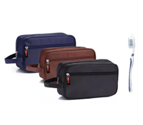 Necessaire masculina Impermeável executiva Nylon Com Escova – Mormino
