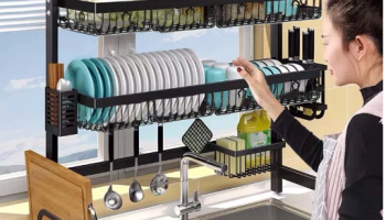 Cozinha Suspensa Modular Autossustentável Escorredor Premium 65/85CM