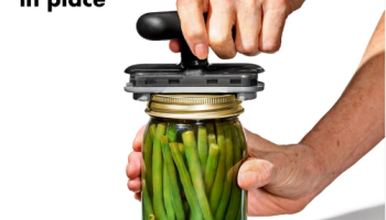 Utensílio de cozinha multifuncional EasyOpen – Abridor de potes manual em ABS, remoção de tampa sem esforço c