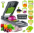 Fatiador Profissional 16 em 1 Multiuso Cozinha Slicer Aço Inox Cortador Ralador De Legumes Verduras Frutas Alime