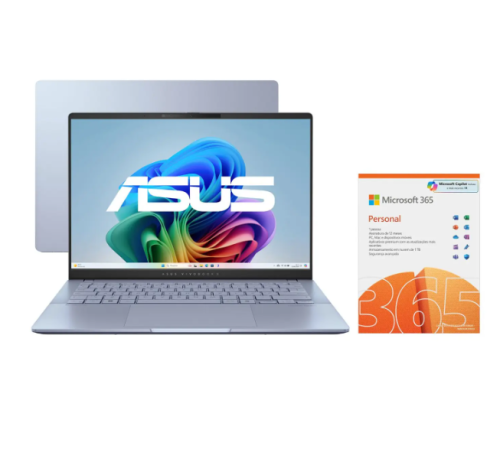 Notebook ASUS Vivobook S 14 Intel Core Ultra 7 – 16GB RAM 512GB SSD + Microsoft 365 Personal Office