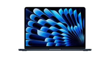 MacBook Air Apple 13″ Chip M4, CPU 10 Núcleos, GPU 8 Núcleos, Neural Engine 16 Núcleos, 16GB RAM, SSD 256GB, Meia-noite – MW123BZ/A