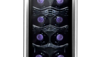 Adega de Vinho Climatizada Electrolux 8 garrafas Uma Porta Acabamento em Alumínio (ACB08)