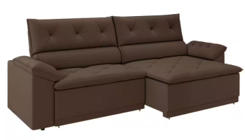 Sofá Retrátil Reclinável 3 Lugares Veludo Ibiza Besthouse