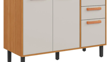 Balcão de Cozinha para Forno ou Micro-ondas Itatiaia 3 Portas 2 Gavetas Nápoles