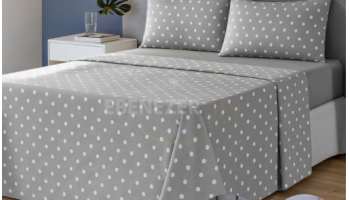 Jogo De Cama Casal 4 Peças 100% Algodão Petit Poá Conforto Elegância E Sofisticação Premium