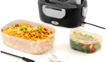 Marmita Elétrica Portátil Bivolt – PRETO