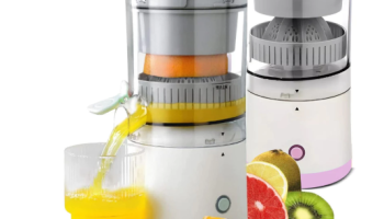 Espremedor De Laranja Frutas Elétrico Portátil Bivolt Extrator Recarregável USB