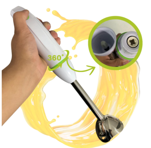 Mixer Portátil Elétrico 110v Vertical Batedor Bebidas Triturador Liquidificador de Mão Aço Inox